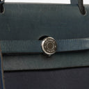 Hermes Herbag PM Vache Hunter Canvas 2 Way Backpack With Palladium Hardware