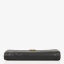 Chanel Large Boy Gusset Black Leather Quilted Flap Wallet