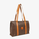 Celine Macadam Triomphe Brown Shoulder Bag