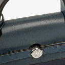 Hermes Herbag PM Vache Hunter Canvas 2 Way Backpack With Palladium Hardware