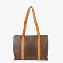 Celine Macadam Triomphe Brown Shoulder Bag