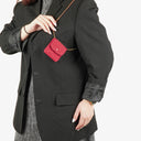 Chanel Micro Jersey Quilted Red Flap Bag