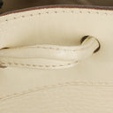 Celine White Leather Drawstring Bucket Bag