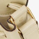 Celine White Leather Drawstring Bucket Bag