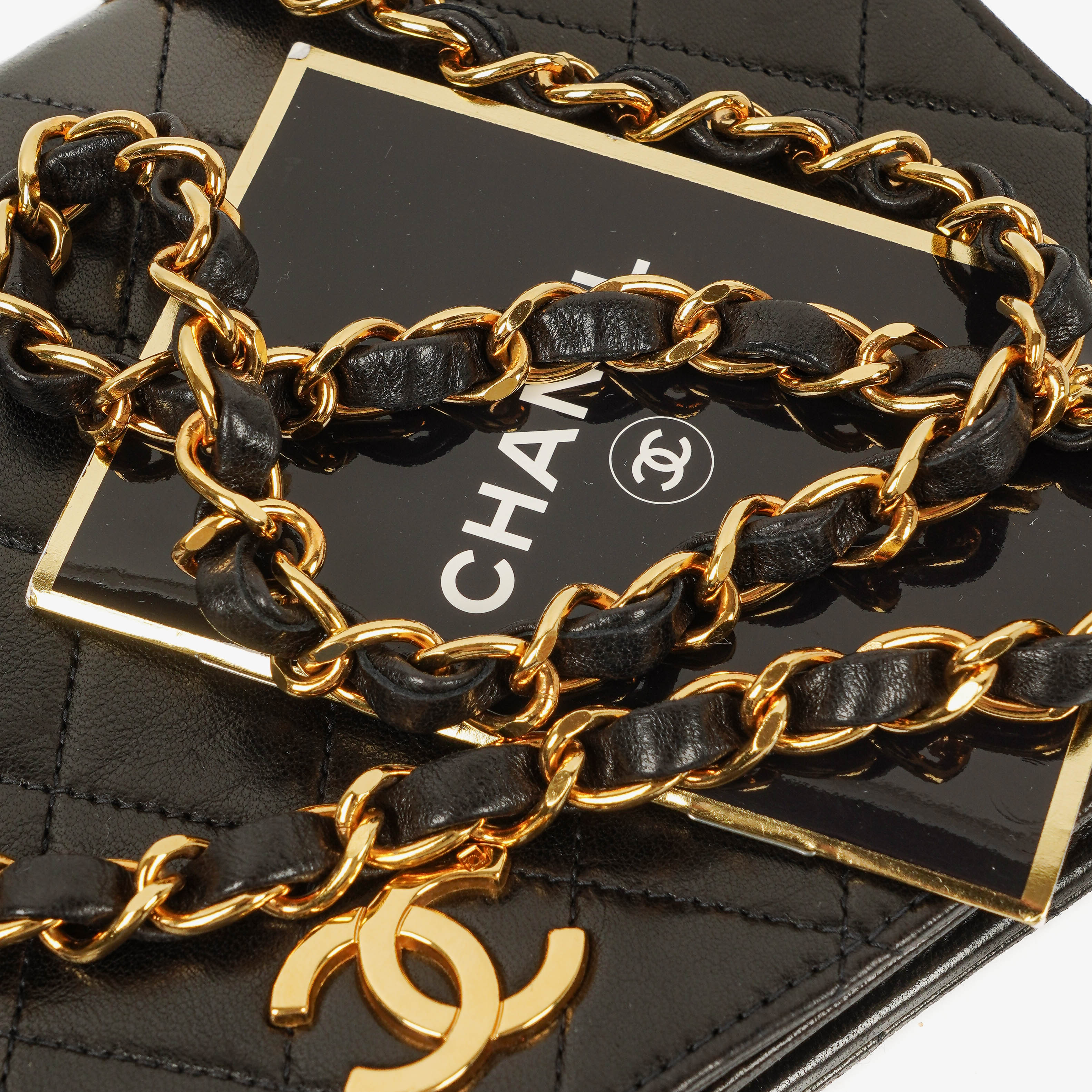 Chanel Classic Full Flap Bag Black Quilted Lambskin 24K Gold-Plated Hardware