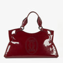 Cartier Marcello de Cartier Patent Leather Handle Bag