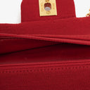 Chanel Medium Classic Vintage Double Flap Bag Quilted Jersey 24K Gold-Plated Hardware