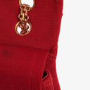 Chanel Medium Classic Vintage Double Flap Bag Quilted Jersey 24K Gold-Plated Hardware