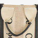 Chloe Small Woody linen Tote Bag