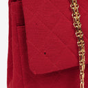 Chanel Medium Classic Vintage Double Flap Bag Quilted Jersey 24K Gold-Plated Hardware
