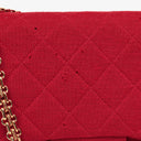 Chanel Medium Classic Vintage Double Flap Bag Quilted Jersey 24K Gold-Plated Hardware