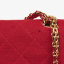 Chanel Medium Classic Vintage Double Flap Bag Quilted Jersey 24K Gold-Plated Hardware
