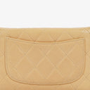 Chanel Classic Beige Leather Flap Wallet&nbsp;