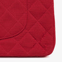 Chanel Medium Classic Vintage Double Flap Bag Quilted Jersey 24K Gold-Plated Hardware