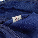 Prada Blue Small Nylon Pouch