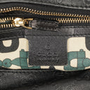 Gucci Black Horsebit Medium Leather Hobo Bag