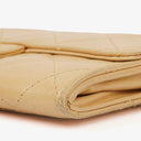 Chanel Classic Beige Leather Flap Wallet&nbsp;