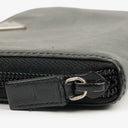 Prada Black Tessuto City Leather Wallet