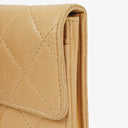 Chanel Classic Beige Leather Flap Wallet&nbsp;