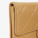 Chanel Classic Beige Leather Flap Wallet&nbsp;