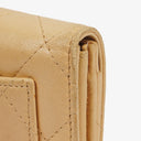 Chanel Classic Beige Leather Flap Wallet&nbsp;