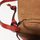 Loewe Red Grained Leather Mini Gate Crossbody Bag