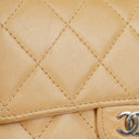 Chanel Classic Beige Leather Flap Wallet&nbsp;