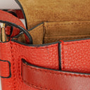 Loewe Red Grained Leather Mini Gate Crossbody Bag