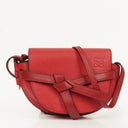 Loewe Red Grained Leather Mini Gate Crossbody Bag