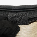 Gucci Pebbled Leather Black Soho Disco Studded Shoulder Bag