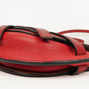 Loewe Red Grained Leather Mini Gate Crossbody Bag