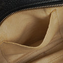 Gucci Pebbled Leather Black Soho Disco Studded Shoulder Bag
