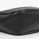 Gucci Pebbled Leather Black Soho Disco Studded Shoulder Bag