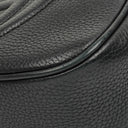 Gucci Pebbled Leather Black Soho Disco Studded Shoulder Bag