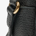 Gucci Pebbled Leather Black Soho Disco Studded Shoulder Bag