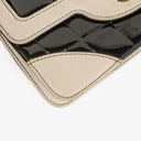 Chanel Multicolour Chocolate Bar Leather And Patent Leather Single Flap Bag
