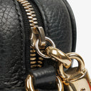 Gucci Pebbled Leather Black Soho Disco Studded Shoulder Bag