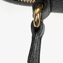 Gucci Pebbled Leather Black Soho Disco Studded Shoulder Bag