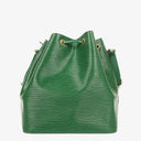 Louis Vuitton Petit Noe Green EPI Leather Shoulder Bag