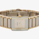 Rado Diastar Rectangular Two-Tone Stainless Steel Quartz Ladies Watch