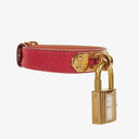 Hermes Kelly Rouge Courchevel Leather Gold Plated Watch
