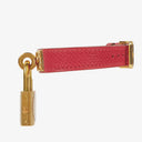 Hermes Kelly Rouge Courchevel Leather Gold Plated Watch