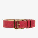 Hermes Kelly Rouge Courchevel Leather Gold Plated Watch