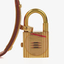Hermes Kelly Rouge Courchevel Leather Gold Plated Watch