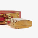 Hermes Kelly Rouge Courchevel Leather Gold Plated Watch