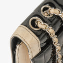 Chanel Multicolour Chocolate Bar Leather And Patent Leather Single Flap Bag