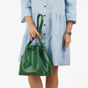 Louis Vuitton Petit Noe Green EPI Leather Shoulder Bag