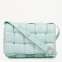 Bottega Veneta Spearmint Nappa Maxi Intreccio Padded Cassette Crossbody Bag
