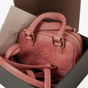 Loewe Micro Mini Amazona Dusty Rose Leather Bag
