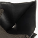 Celine Triomphe Black Leather Compact Wallet With Coin Purse